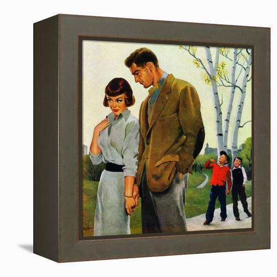 "Mocking Romance", March 31, 1951-George Hughes-Framed Premier Image Canvas