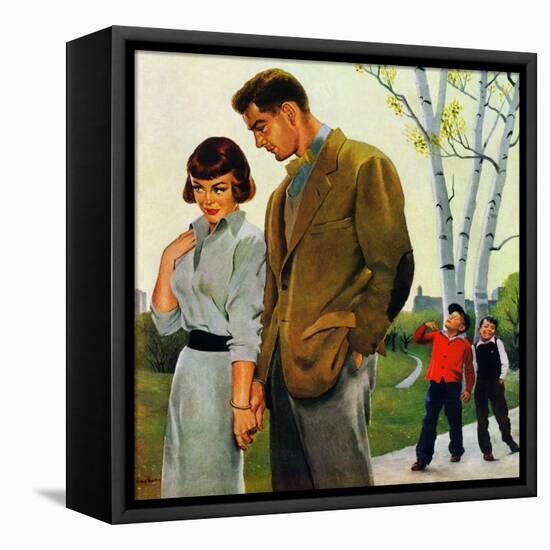 "Mocking Romance", March 31, 1951-George Hughes-Framed Premier Image Canvas