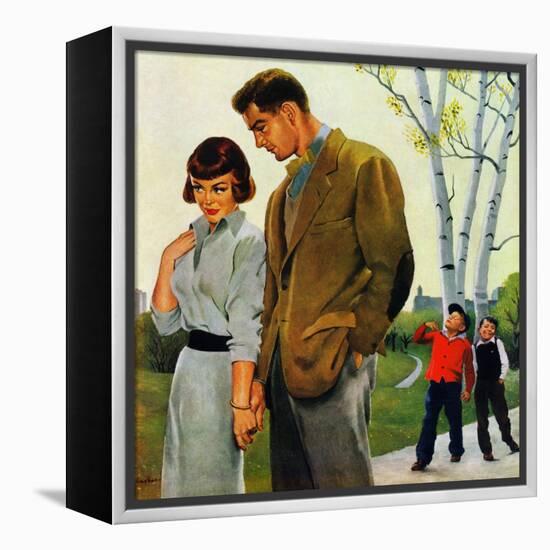 "Mocking Romance", March 31, 1951-George Hughes-Framed Premier Image Canvas