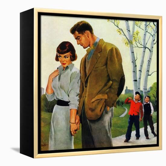 "Mocking Romance", March 31, 1951-George Hughes-Framed Premier Image Canvas