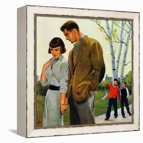 "Mocking Romance", March 31, 1951-George Hughes-Framed Premier Image Canvas