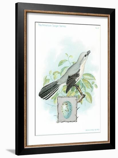 Mockingbird and Egg-null-Framed Art Print