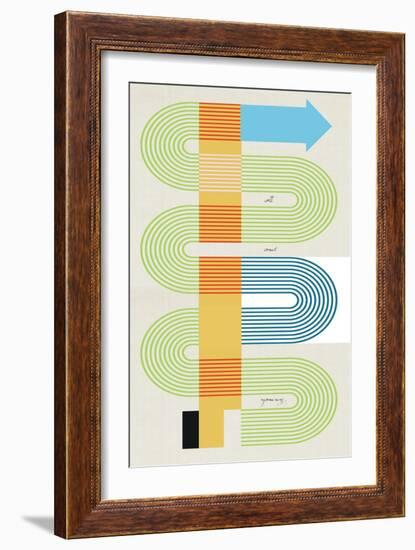 Mod Appeal Swirl-Savannah Miller-Framed Art Print