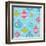 Mod Baubs Aqua Sq-Teresa Woo-Framed Art Print