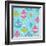 Mod Baubs Aqua Sq-Teresa Woo-Framed Art Print