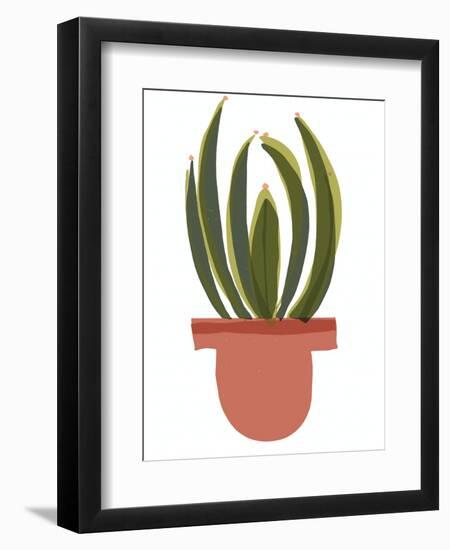 Mod Cactus IV-Rob Delamater-Framed Art Print