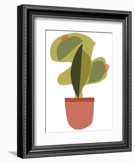 Mod Cactus V-Rob Delamater-Framed Art Print