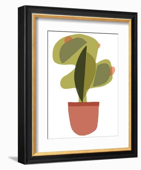 Mod Cactus V-Rob Delamater-Framed Art Print