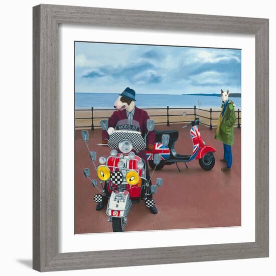 Mod Dogs-Paula Zimmermann-Framed Giclee Print