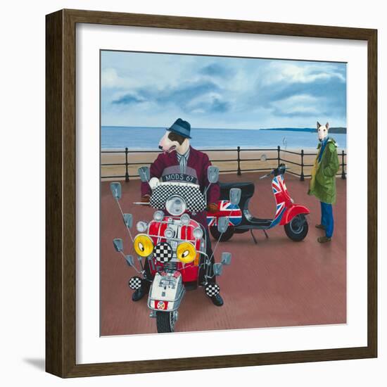 Mod Dogs-Paula Zimmermann-Framed Giclee Print