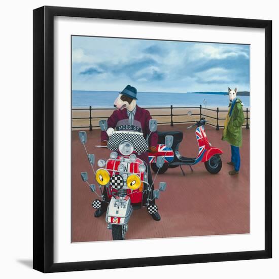 Mod Dogs-Paula Zimmermann-Framed Giclee Print