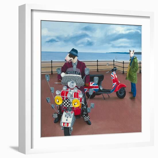 Mod Dogs-Paula Zimmermann-Framed Giclee Print