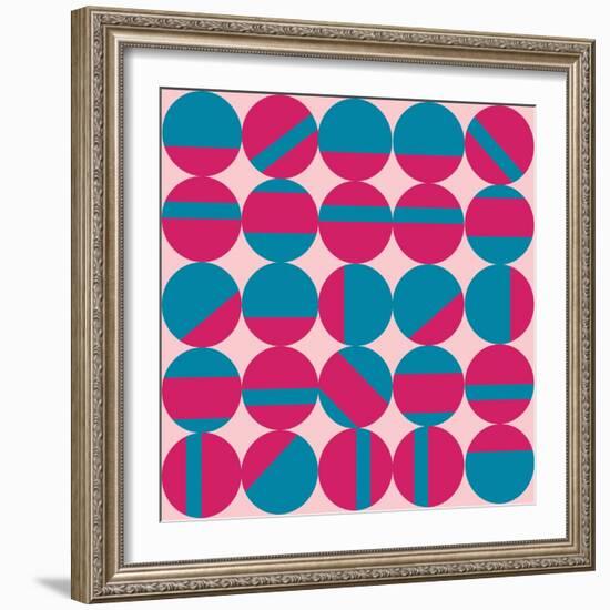 Mod Dot-null-Framed Giclee Print