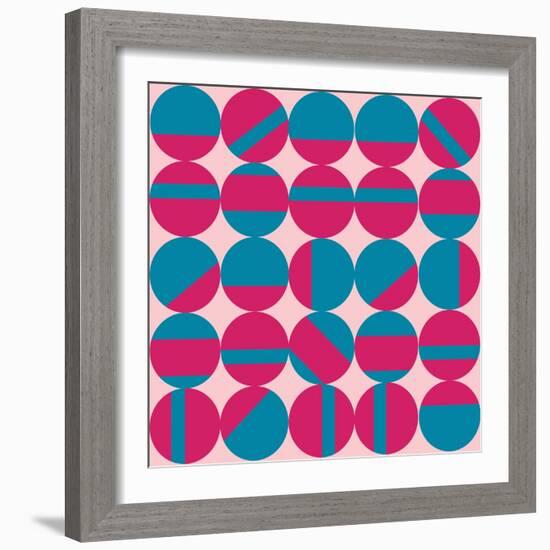 Mod Dot-null-Framed Giclee Print