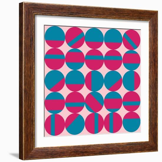 Mod Dot-null-Framed Giclee Print