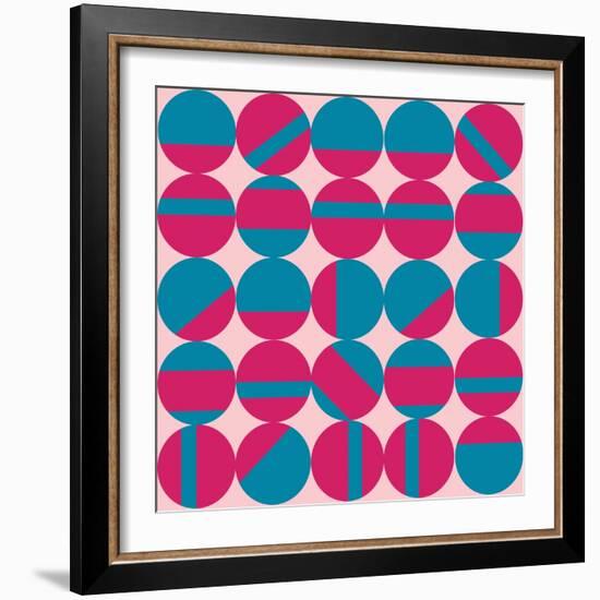 Mod Dot-null-Framed Giclee Print