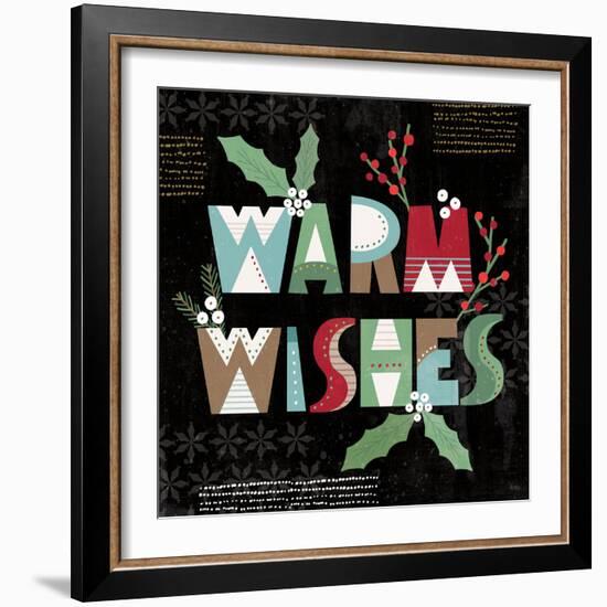 Mod Holiday VI Dark-Veronique Charron-Framed Art Print