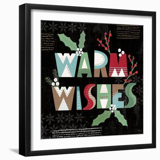 Mod Holiday VI Dark-Veronique Charron-Framed Art Print