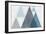 Mod Triangles I Blue-Michael Mullan-Framed Art Print