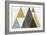 Mod Triangles I Gold-Michael Mullan-Framed Art Print