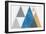 Mod Triangles I Gray-Michael Mullan-Framed Art Print