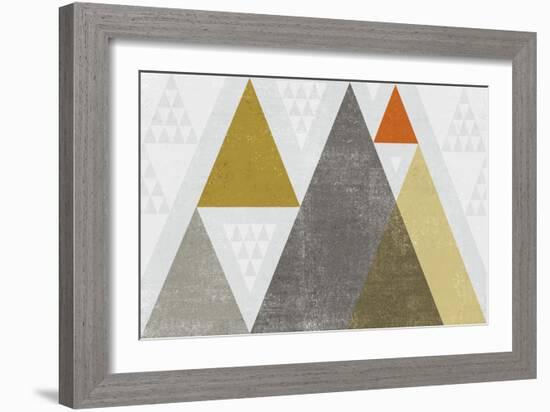 Mod Triangles I Retro-Michael Mullan-Framed Art Print