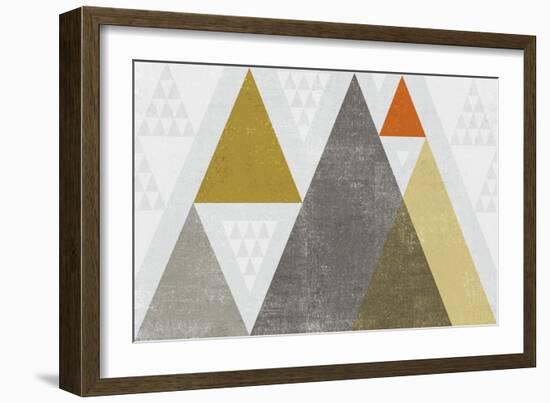 Mod Triangles I Retro-Michael Mullan-Framed Art Print