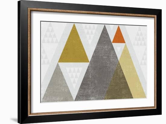 Mod Triangles I Retro-Michael Mullan-Framed Art Print