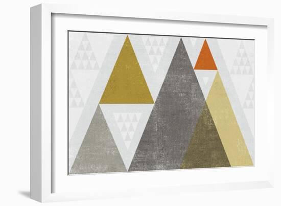 Mod Triangles I Retro-Michael Mullan-Framed Art Print