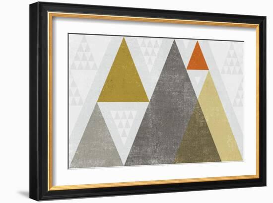 Mod Triangles I Retro-Michael Mullan-Framed Art Print