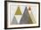 Mod Triangles I Retro-Michael Mullan-Framed Art Print