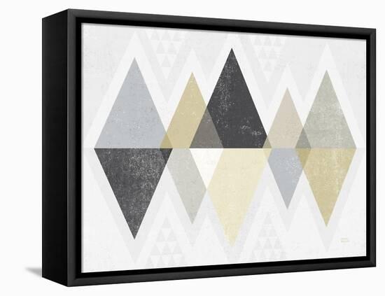 Mod Triangles II Archroma-Michael Mullan-Framed Stretched Canvas