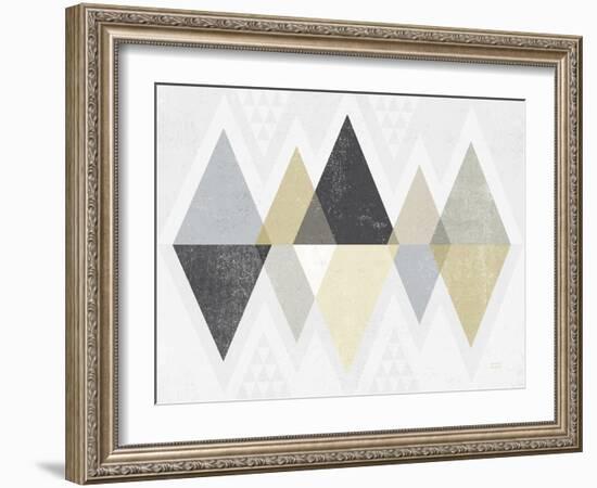 Mod Triangles II Archroma-Michael Mullan-Framed Art Print