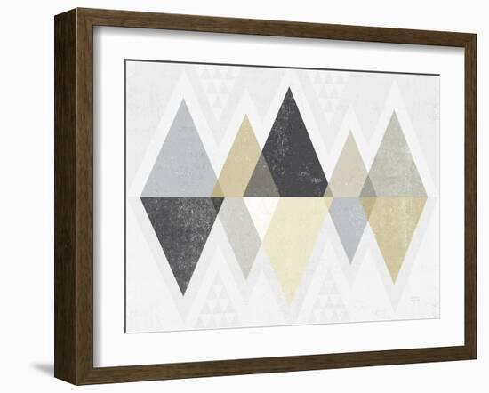 Mod Triangles II Archroma-Michael Mullan-Framed Art Print