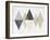 Mod Triangles II Archroma-Michael Mullan-Framed Art Print