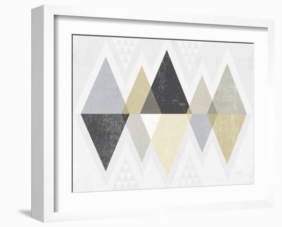 Mod Triangles II Archroma-Michael Mullan-Framed Art Print