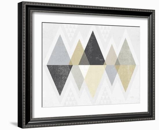 Mod Triangles II Archroma-Michael Mullan-Framed Art Print