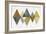 Mod Triangles II Gold-Michael Mullan-Framed Art Print