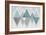 Mod Triangles II Grey-Michael Mullan-Framed Art Print