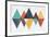 Mod Triangles II Retro-Michael Mullan-Framed Art Print