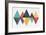 Mod Triangles II Retro-Michael Mullan-Framed Art Print