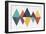 Mod Triangles II Retro-Michael Mullan-Framed Art Print