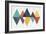 Mod Triangles II Retro-Michael Mullan-Framed Art Print