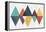 Mod Triangles II Retro-Michael Mullan-Framed Stretched Canvas