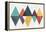 Mod Triangles II Retro-Michael Mullan-Framed Stretched Canvas