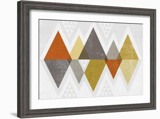 Mod Triangles II Retro-Michael Mullan-Framed Art Print