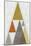 Mod Triangles III Retro-Michael Mullan-Mounted Art Print