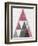 Mod Triangles III Soft Pink-Michael Mullan-Framed Art Print