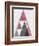 Mod Triangles III Soft Pink-Michael Mullan-Framed Art Print