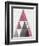 Mod Triangles III Soft Pink-Michael Mullan-Framed Art Print